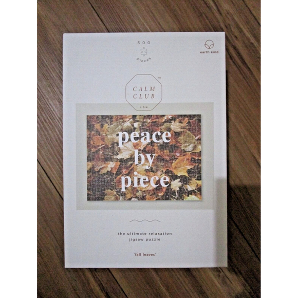 Luckies of London CALM CLUB Peace By Piece Fall Leaves Jigsaw Puzzle 500 Pieces - Picture 1 of 8